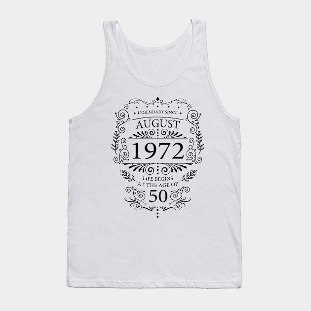 60th Birthday Gift Ideas Born in 1972 Sayings Tank Top by HBfunshirts